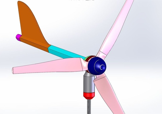 small wind turbine mk2 windmill by rosch8 hobby & diy windturbine 3d print model - Mito3D