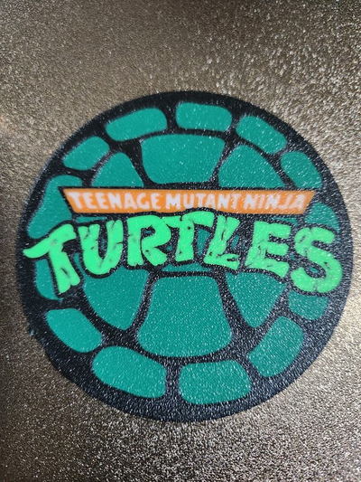 tmnt coaster by bromigo77 ménage décor adolescent mutant ninja tortues dessin animé vidéo jeu 3d print model - Mito3D