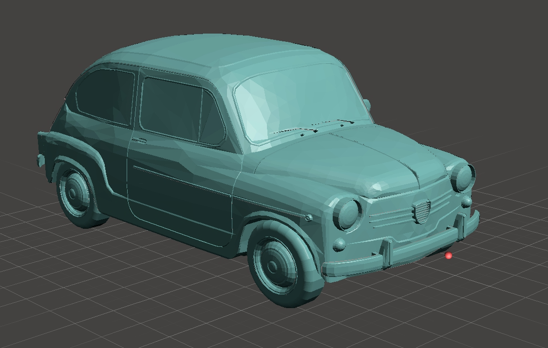 fiat 600 solid remixed by normaker miniatures fiat600 3D print model - Mito3D