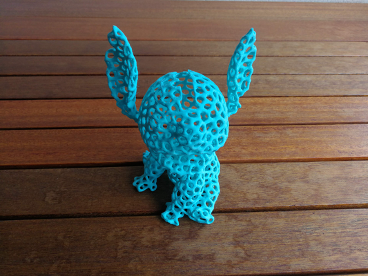 stitch voronoi piggy bank remixed by normaker household house models 3d print model - Mito3D