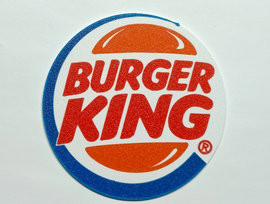 burger king coaster by szaman household decor 3d print model - Mito3D