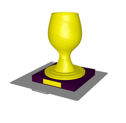 trophäe by schwarz 3d drucker prüfung modelle preis tasse 3d print model - Mito3D