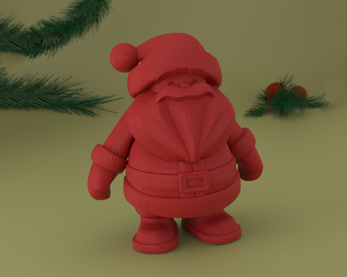 niedlich weihnachten santa by schichtenmodelle kunst skulpturen claus ferien zahl dekor dekoration 3d print model - Mito3D