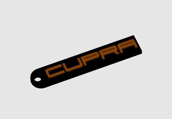 cupra chaveiro by dub1ns arte 2d assento leon ibiza ateca formentor 3d print model - Mito3D