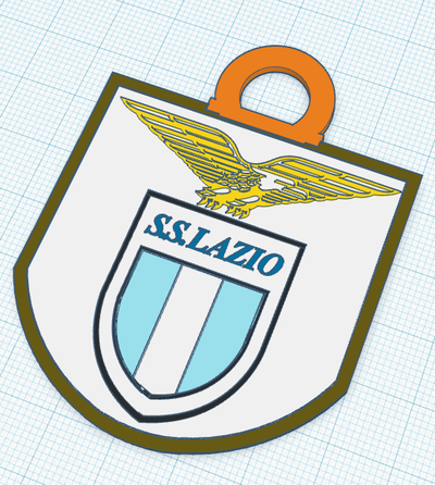 3d lazio logo ss soccer club by 2lp foto itri passatempo fai sport all'aperto calcio 3d print model - Mito3D