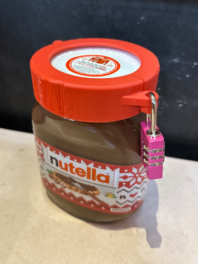 nutellalock 3d by arnauz tools nutella lock kitchen accessories 3d print model - Mito3D