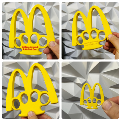 abonnieren by williams branchen werkzeuge hand mcdonalds golden bögen edc knöchel knöchelschlag verteidigung 2a werkzeug replik cosplay 3d print model - Mito3D