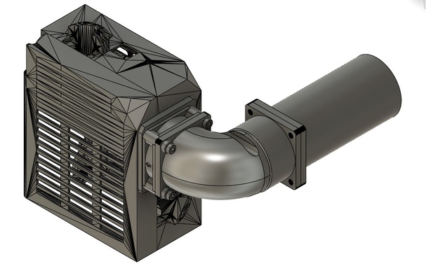 mk3 einsy caso bainha w ventilador amp frio ar ingestão by jfalk54 3d impressora partes recinto mk3s abs einsycase temperatura alta 3d print model - Mito3D