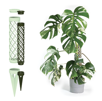 modular mosspole 40mm climbing houseplants sphagnum mos by makerspaceonline household garden monstera plant planter aroid plants houseplant pole growing philodendron anthurium grow stackable 3d print model - Mito3D