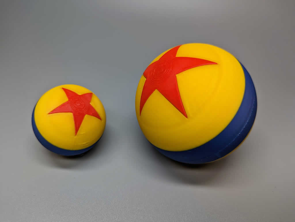 pixar luxo jr balle 70mm 42 67mm by 3d chihuahua jouets jeux sphère cattoy jonglerie balles sphères 3D print model - Mito3D