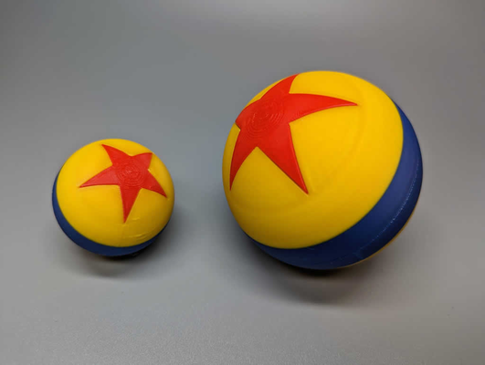 pixar luxo jr ball - 70mm 4267mm by 3d chihuahua toys & games sphere cattoy juggling balls spheres 3d print model - Mito3D