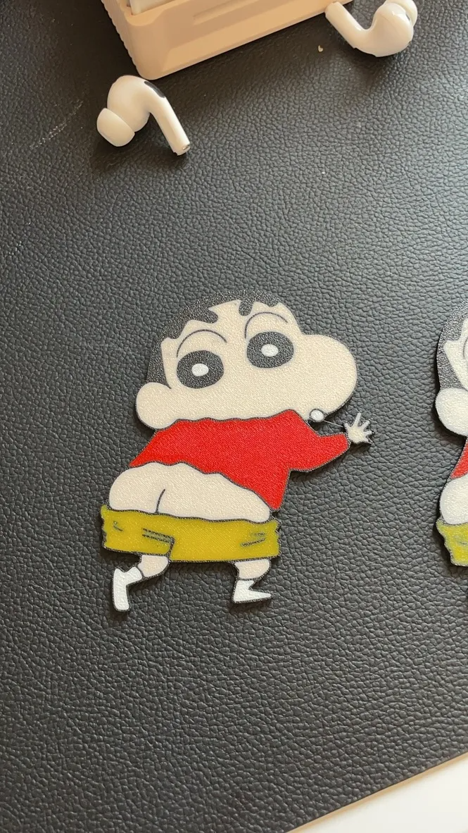 shin chan badge by art monnaie badges anime 3D print model - Mito3D