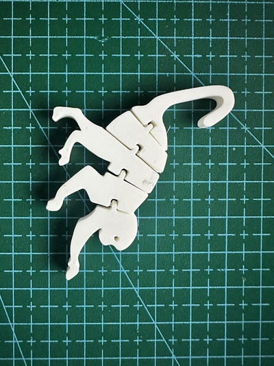 flexi affe by stck kunst zeichen logos spielzeug 3d haustier tier artikuliert flexibel zuhause haus drucken anfänger 3d print model - Mito3D