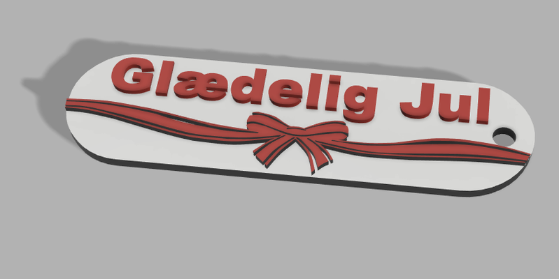 skilt julegave by dengamleninja art signs & logos 3d print model - Mito3D