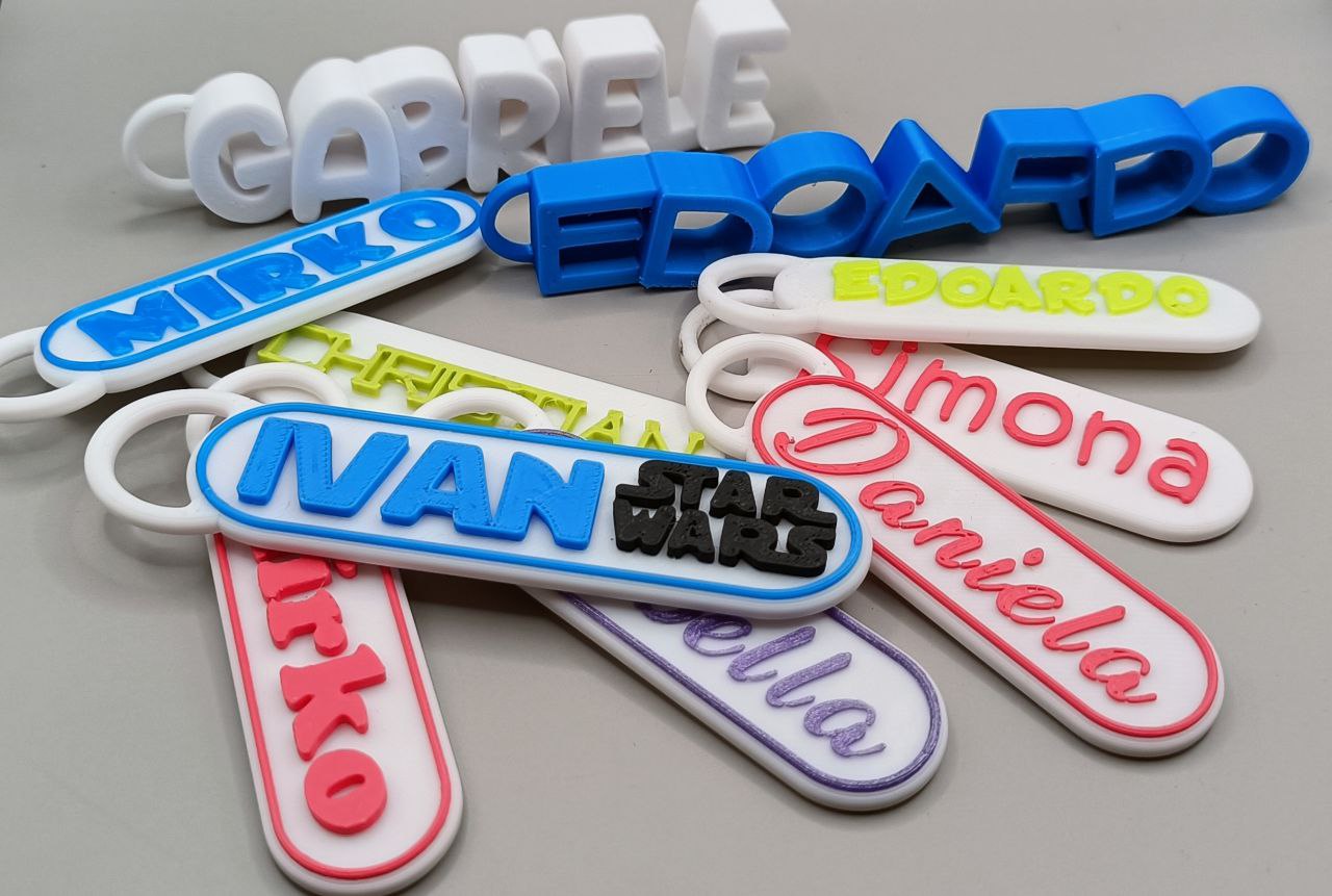 name tag porte clés by mr3dproject outils gadgets marque étiquette nom 3D print model - Mito3D