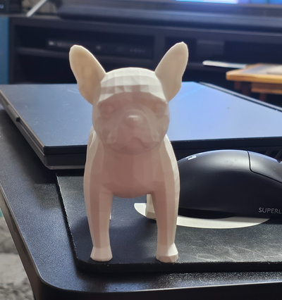 français bouledogue by beamr39 miniatures animaux chien taureau figurine art 3d print model - Mito3D