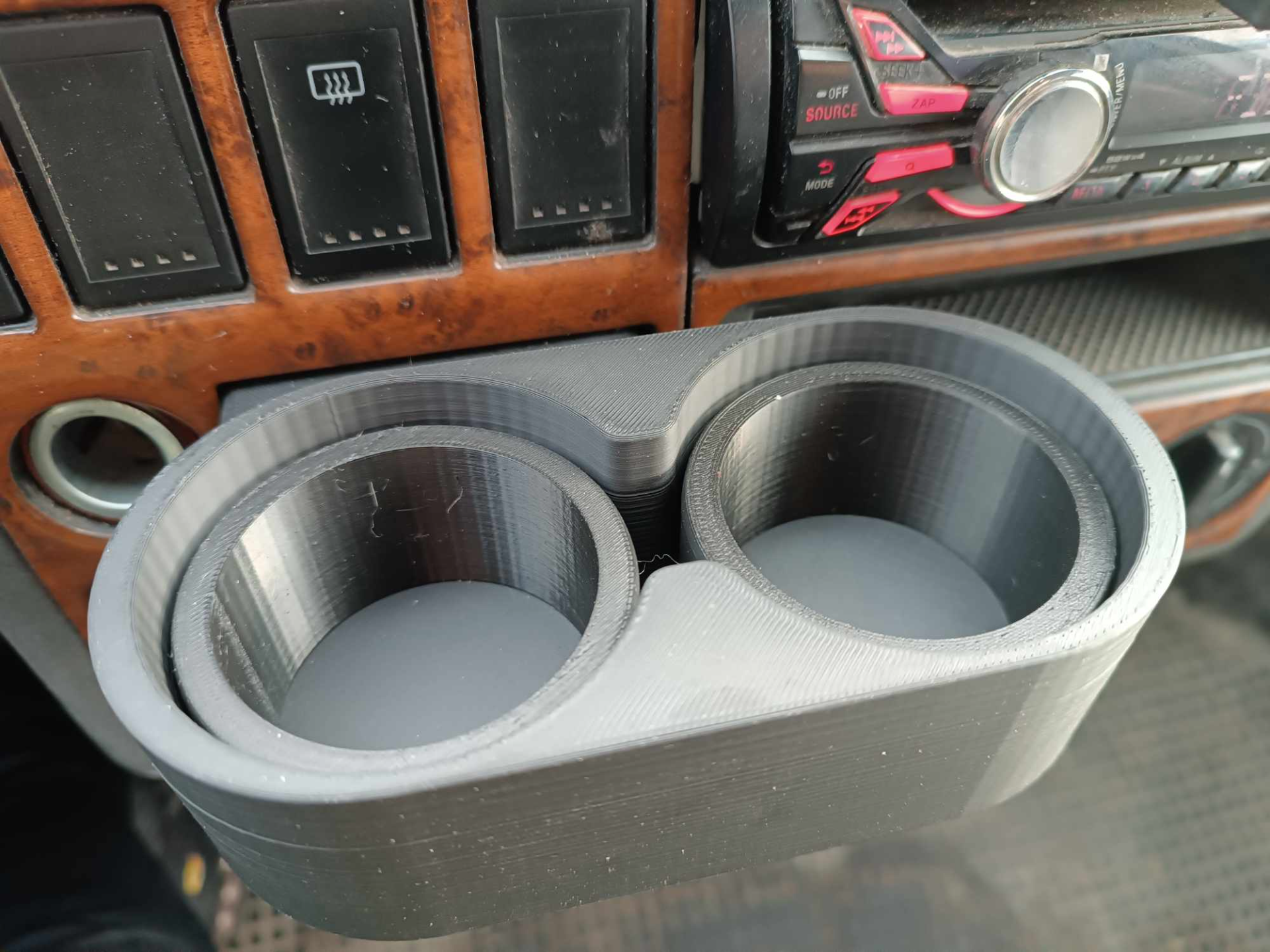 t4 multivan drink holder by pepeprint hobby & diy vehicles 3D print model - Mito3D