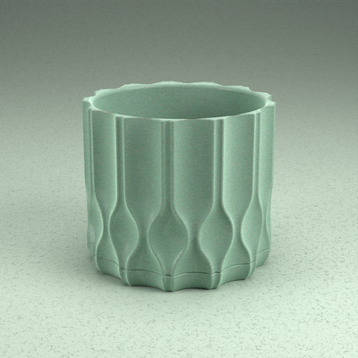 vague aloès planteur by meilleur prototype ménage décor vase pot plante fleur intérieur biologique jardin accueil maison décoration 3d print model - Mito3D