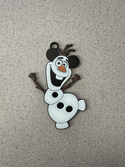 olaf mickey ohren ornament reißverschluss ziehen by 3d vorstellen haushalt dekor disney world disneyland weihnachten multi farbe drucken drucken schneemann 3d print model - Mito3D