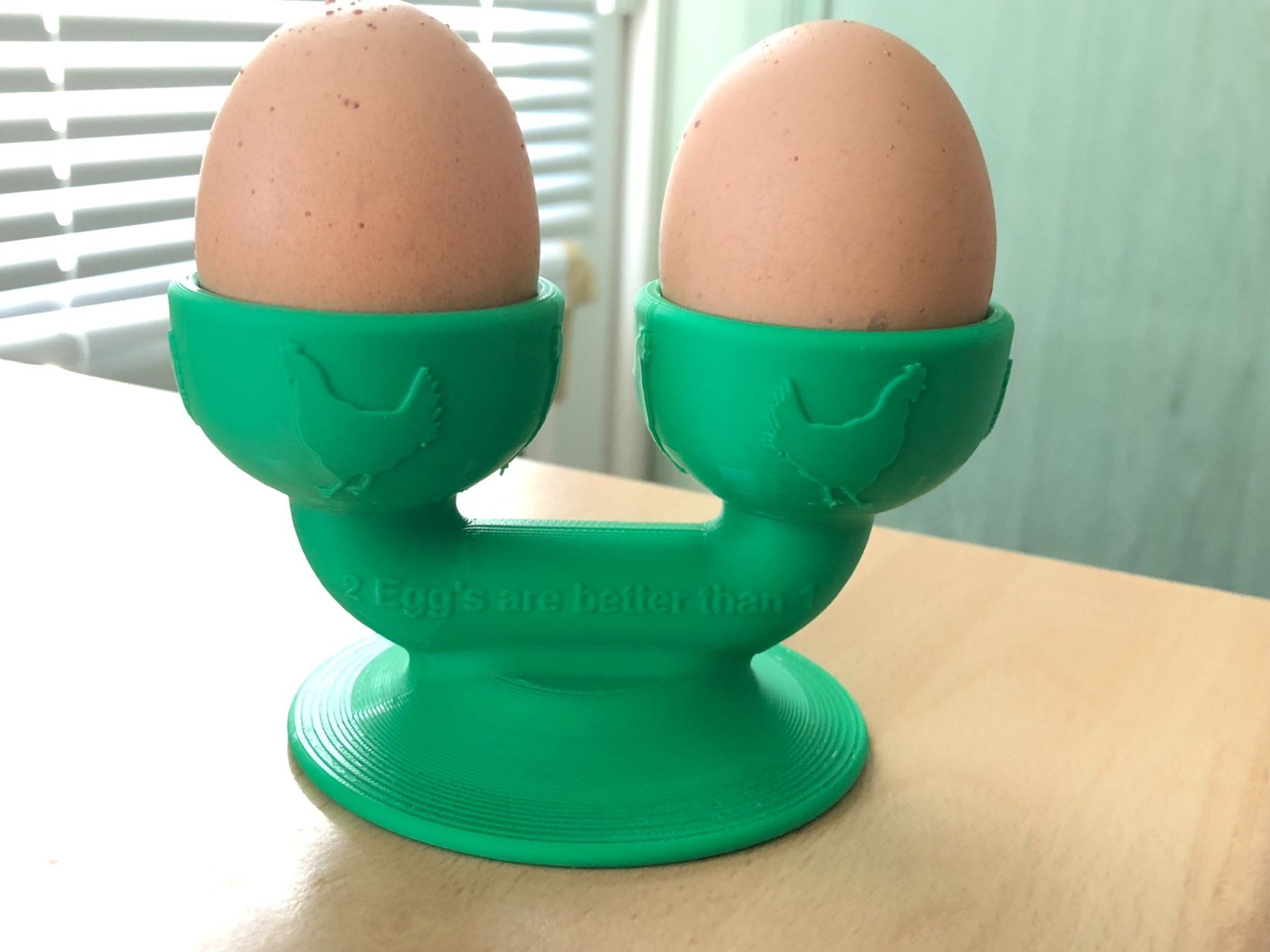 2 uova 1 uovo tazza by kevr102 domestico casa modelli bollito difficile boi morbido 3D print model - Mito3D