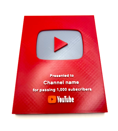 personalizadas youtube prêmio by vbrolly arte sinais logotipos exibição canal assinantes 10k 100k 3d print model - Mito3D