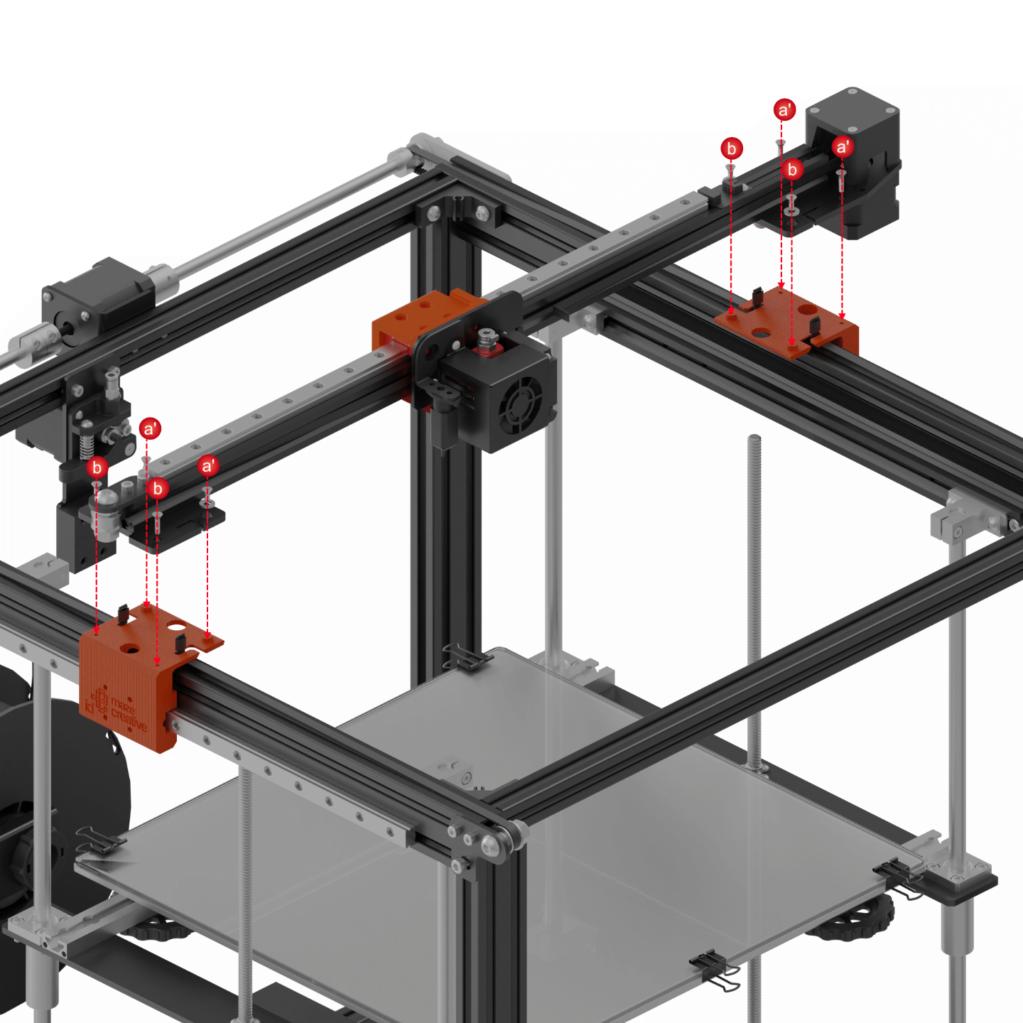 ender 5 linear guia kit mgn12h by 3devangelist 3d impressora partes ender5plusupgrades ender5 ender5plus trilhos trilho 3D print model - Mito3D