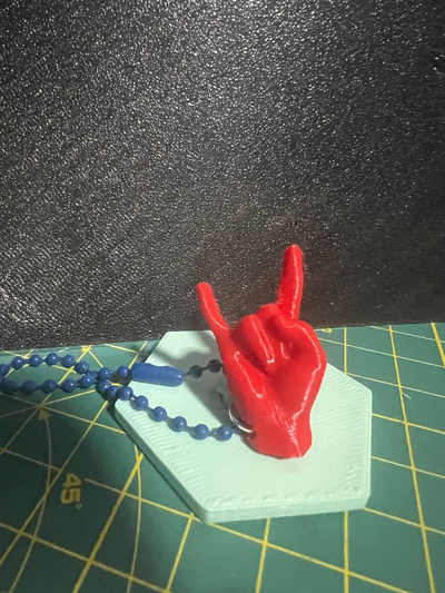 tj amuleto sorte afugentar la má by vitorino arte modelos pingente chaveiro acessório enfeite coleção chifre chifres vermelho fácil cor impressão 3d chave projeto brincos cantar 3d print model - Mito3D