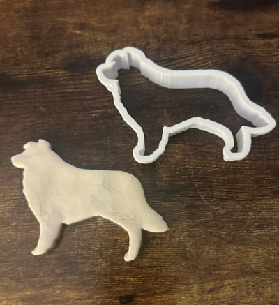 sınır collie kurabiye kesici by altınvinil ev halkı modeller köpek kil kesicikirby 3d print model - Mito3D