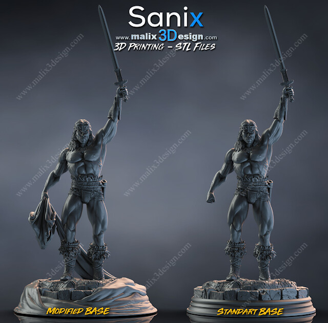 base conan mod 2 -files  superheroes sanix3d  3D print model - Mito3D