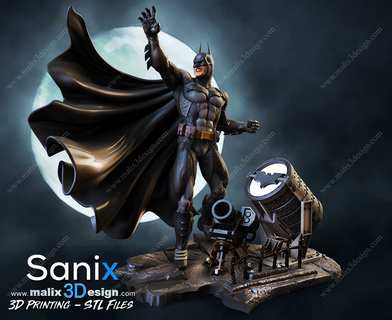 batman diorama - 3d printingstl superheroes sanix3d 3d print model - Mito3D