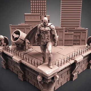 Batman diorama files 3d stampa supereroi sanix3d 3d print model - Mito3D