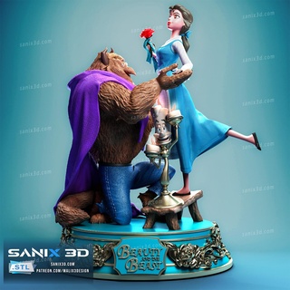 beauty beast -files superheroes sanix3d 3d print model - Mito3D