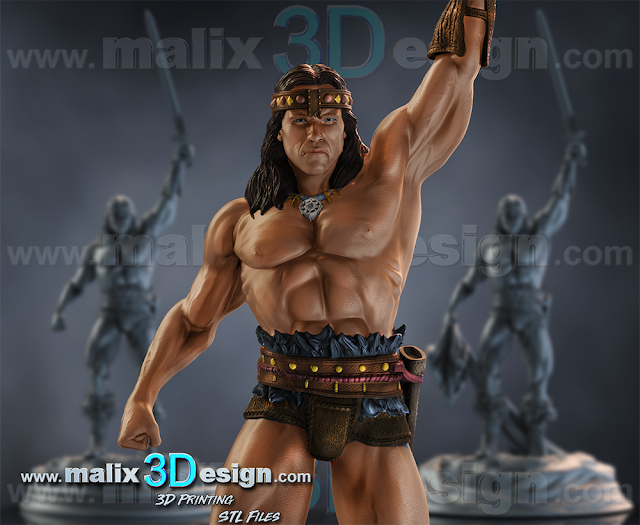 conan 3d impressionstl super héros sanix3d 3D print model - Mito3D