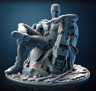 deadpool -files 3d printing superheroes sanix3d 3d print model - Mito3D