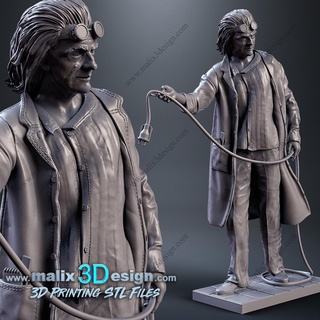 dr Emmett marron files super héros sanix3d 3d print model - Mito3D