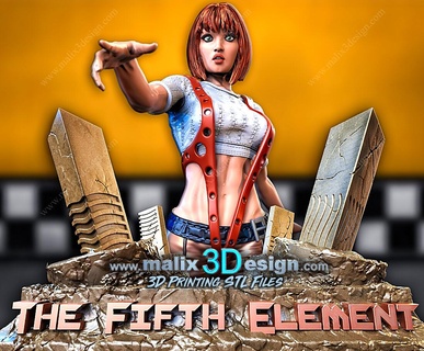 element leeloo -files superheroes sanix3d 3d print model - Mito3D