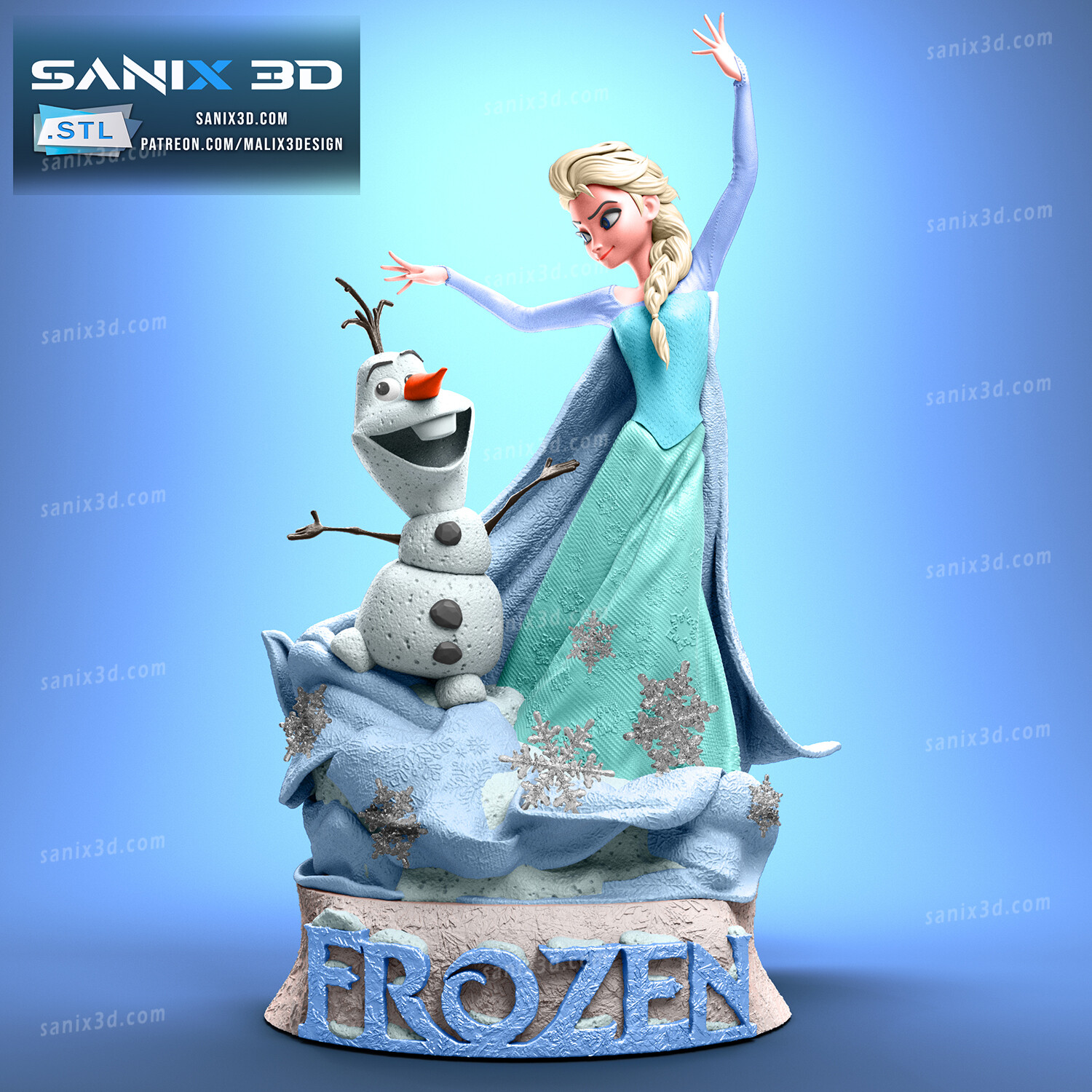 congelato files supereroi sanix3d 3D print model - Mito3D