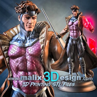 Gambit files Superhelden sanix3d 3d print model - Mito3D