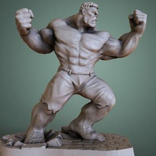 incrível hulk 3d impressão estatueta estático Super heróis sanix3d 3d print model - Mito3D
