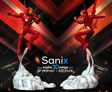 Demir adam diyorama stl süper kahramanlar sanix3d 3d print model - Mito3D