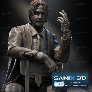 john wick -files superheroes sanix3d 3d print model - Mito3D