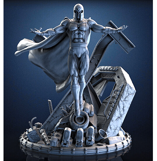 magneto files 3d impressão Super heróis sanix3d 3D print model - Mito3D