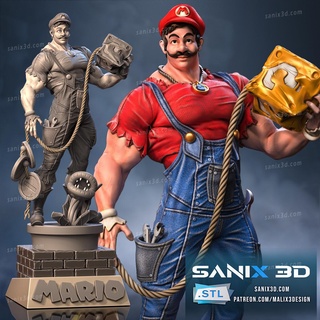Mario files süper kahramanlar sanix3d 3d print model - Mito3D
