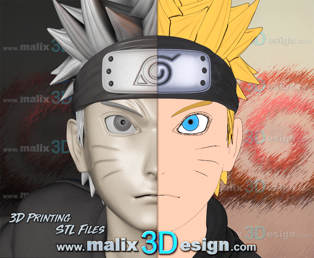 Naruto 3d impressionstl super héros sanix3d 3D print model - Mito3D