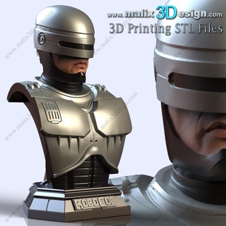 robocop busto file superhéroes sanix3d 3d print model - Mito3D