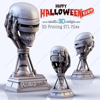 robodeath Halloween file super héros sanix3d 3d print model - Mito3D