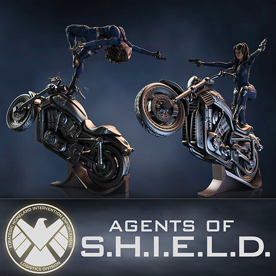 shield pose 1 -files  superheroes sanix3d  3D print model - Mito3D