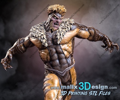 sabretooth files süper kahramanlar sanix3d 3d print model - Mito3D