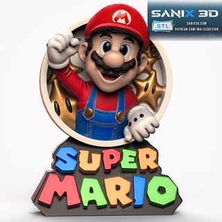 super mario -files superheroes sanix3d 3d print model - Mito3D