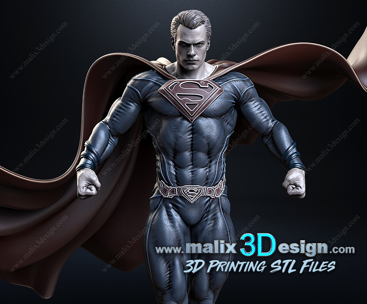 Super homen files heróis sanix3d 3D print model - Mito3D
